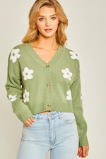 Load image into Gallery viewer, FLORAL PRINT CARDIGAN
