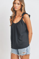 Load image into Gallery viewer, RUFFLE STRAP TANK TOP
