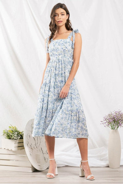 Floral chuck clearance on midi dress