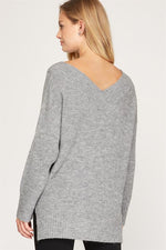 Load image into Gallery viewer, VNECK KNIT SWEATER
