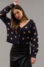 Load image into Gallery viewer, POLKA DOT CARDIGAN
