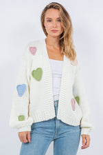 Load image into Gallery viewer, CANDY HEART CARDIGAN
