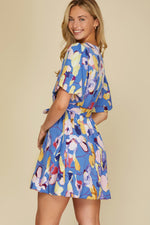 Load image into Gallery viewer, FLORAL BALLOON SLEEVE DRESS

