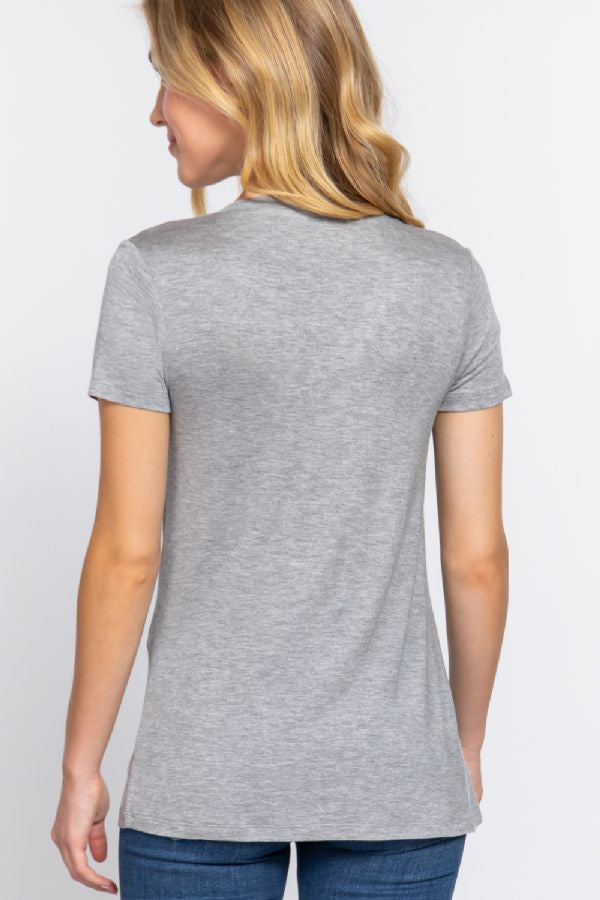 V-NECK JERSEY TSHIRT