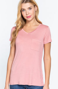 V-NECK JERSEY TSHIRT