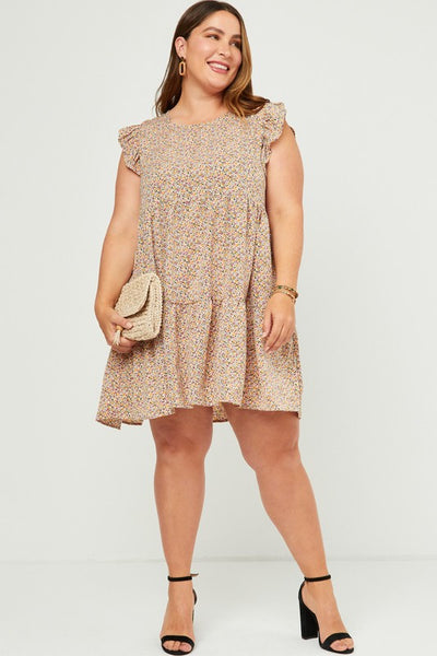 DAINTY FLORAL TIERED DRESS – WAVES in the village