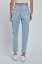 Load image into Gallery viewer, ASYMMETRICAL ZIP MOM JEAN
