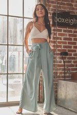 Load image into Gallery viewer, WIDE LEG CHIFFON PANT
