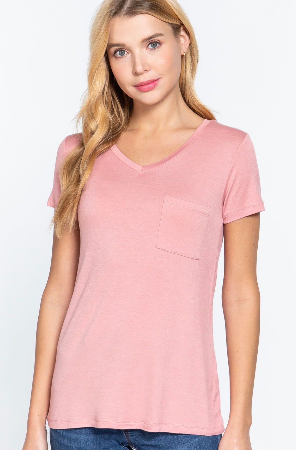 V-NECK JERSEY TSHIRT